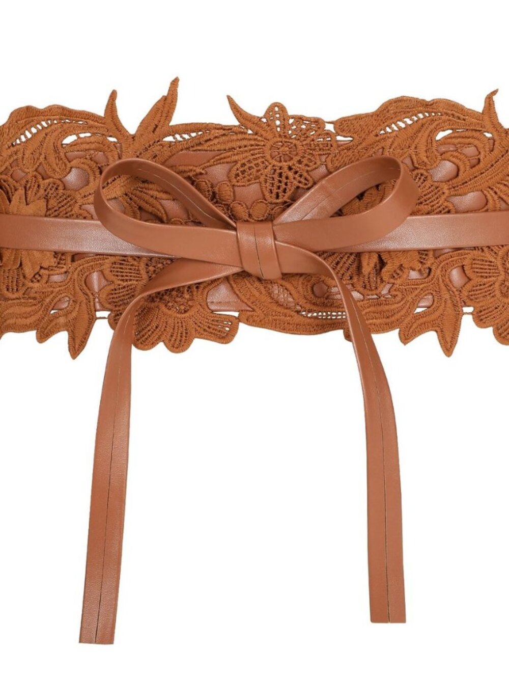 Women Lace Waist Belt Corset Waist Band Belt For Dress Obi Bowknot Cinch Wide